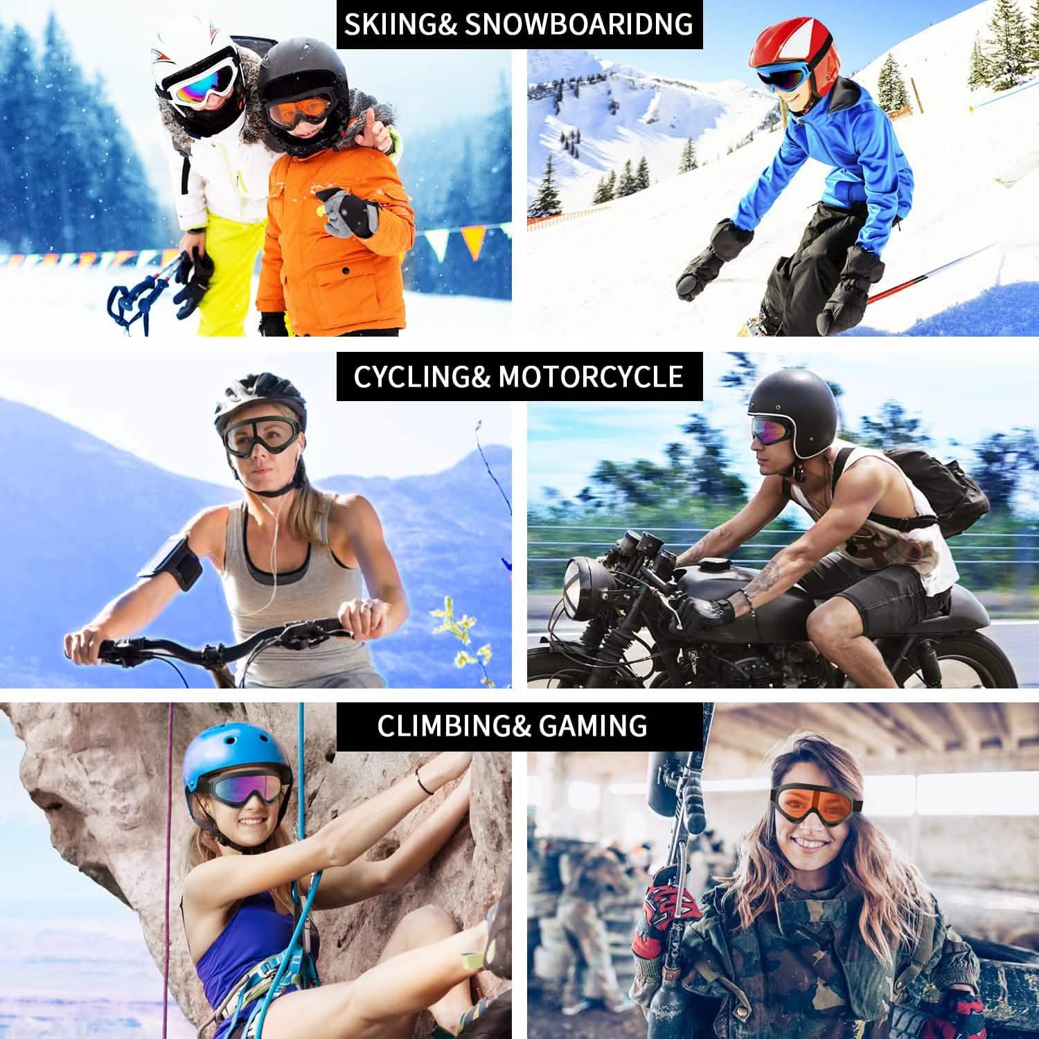 2-Pack: Anti-Scratch Dustproof Sports Goggles