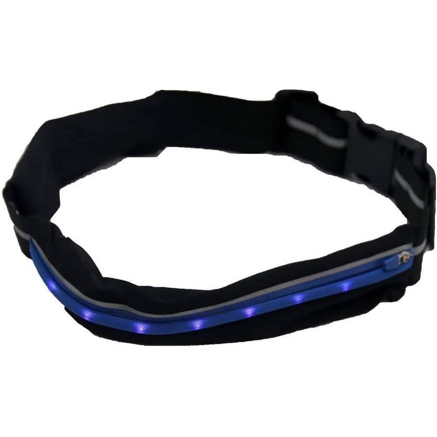 2-Pack: As Seen on TV Blue LED Light Up Running Go Belt