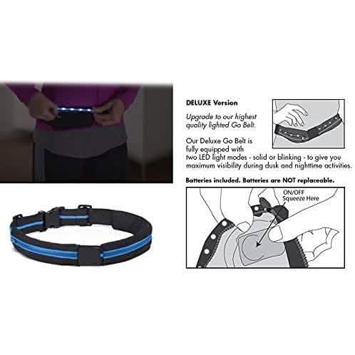 2-Pack: As Seen on TV Blue LED Light Up Running Go Belt