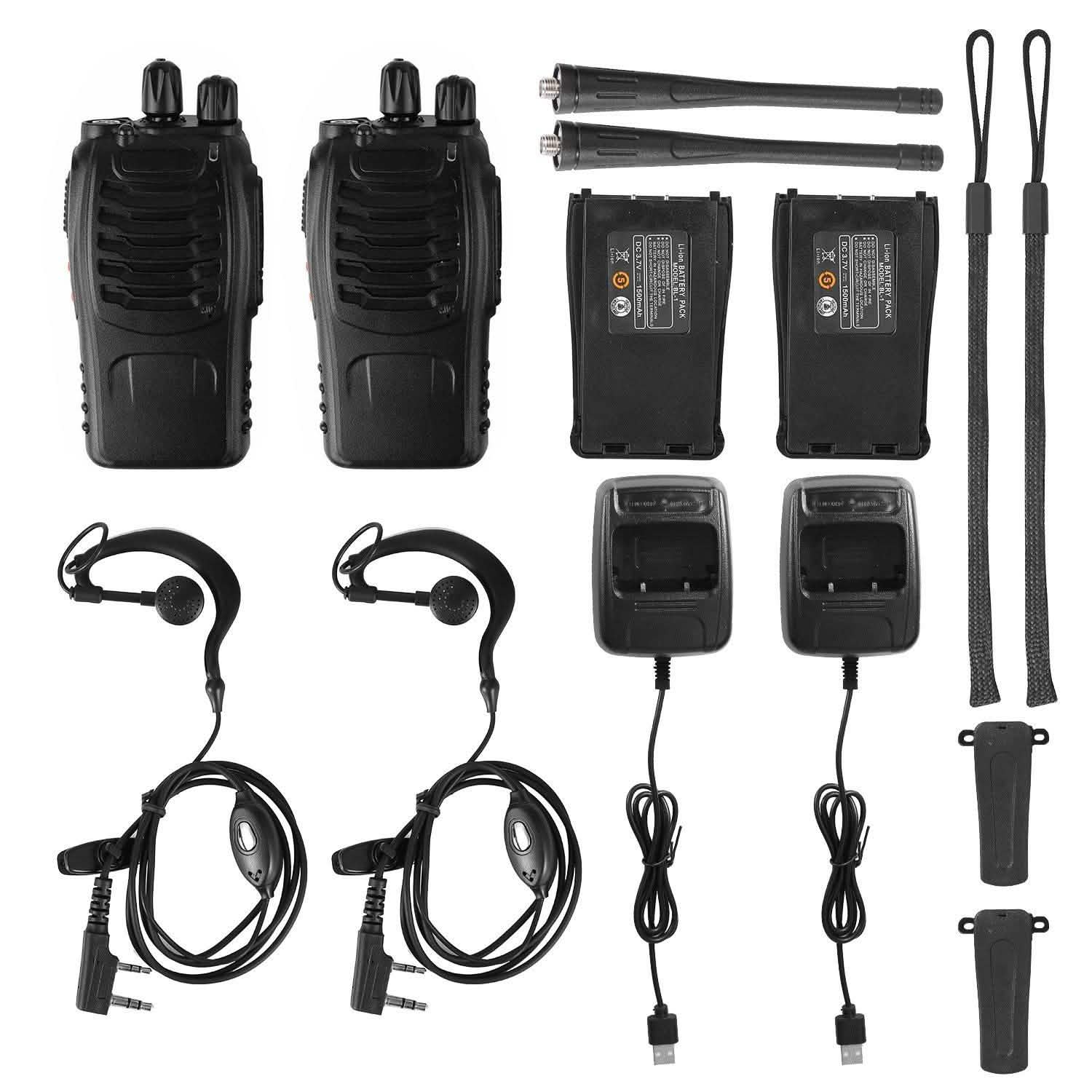 2-Pack: Baofeng BF-888S Walkie Talkies Two Way Radio