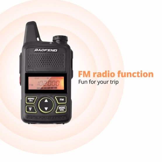2-Pack: Baofeng T1 Walkie Talkie