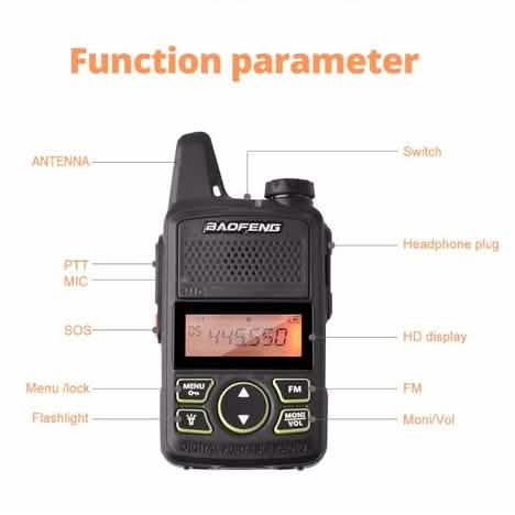 2-Pack: Baofeng T1 Walkie Talkie