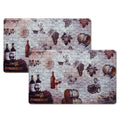 2-Pack: Bibb Home Anti Fatigue Foam Kitchen Mats