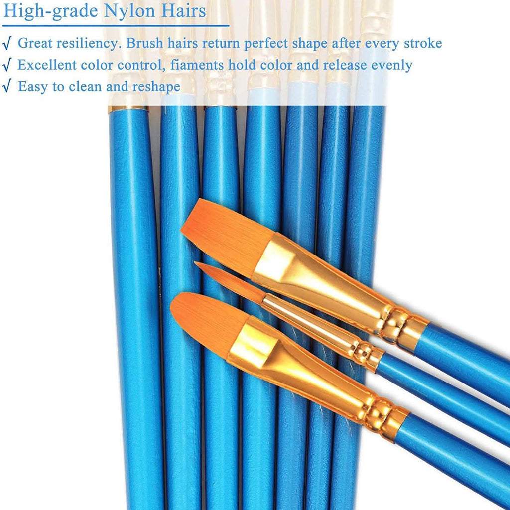 2-Pack: BOSOBO 10 Sizes Paint Brushes Set