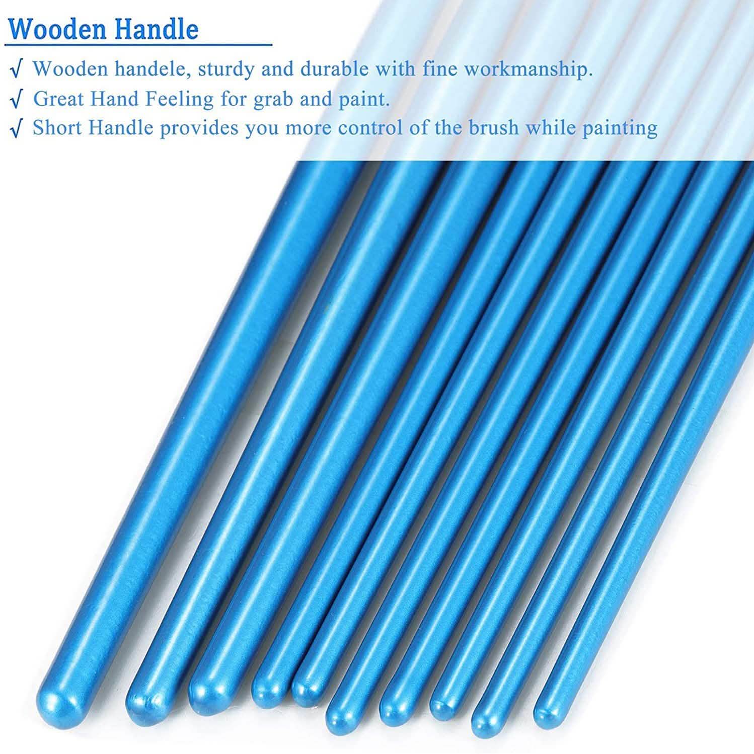 2-Pack: BOSOBO 10 Sizes Paint Brushes Set
