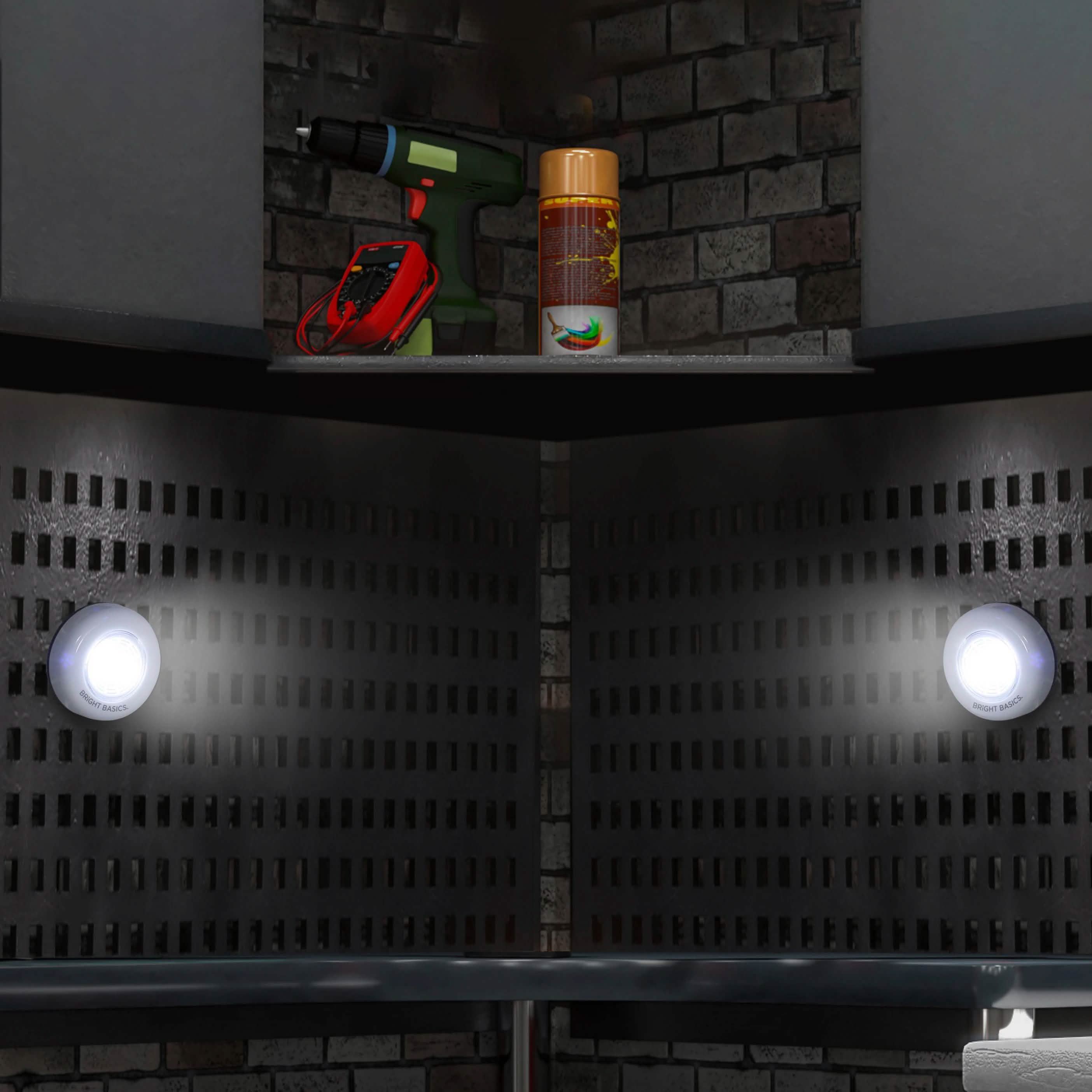 2-Pack: Bright Basics Ultra Thin Wireless LED Puck Lights