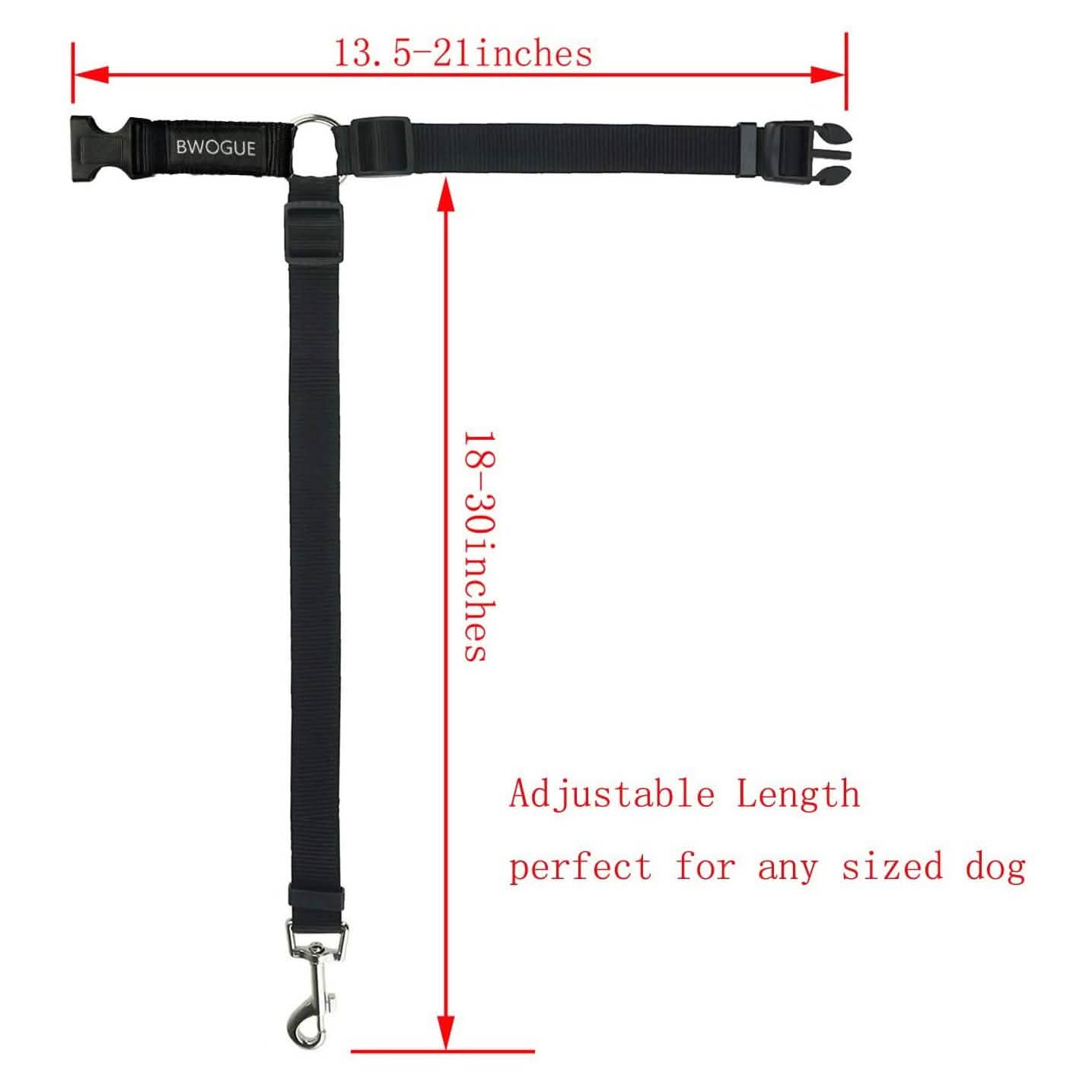 2-Pack: Bwogue Dog and Cat Safety Seat Belt