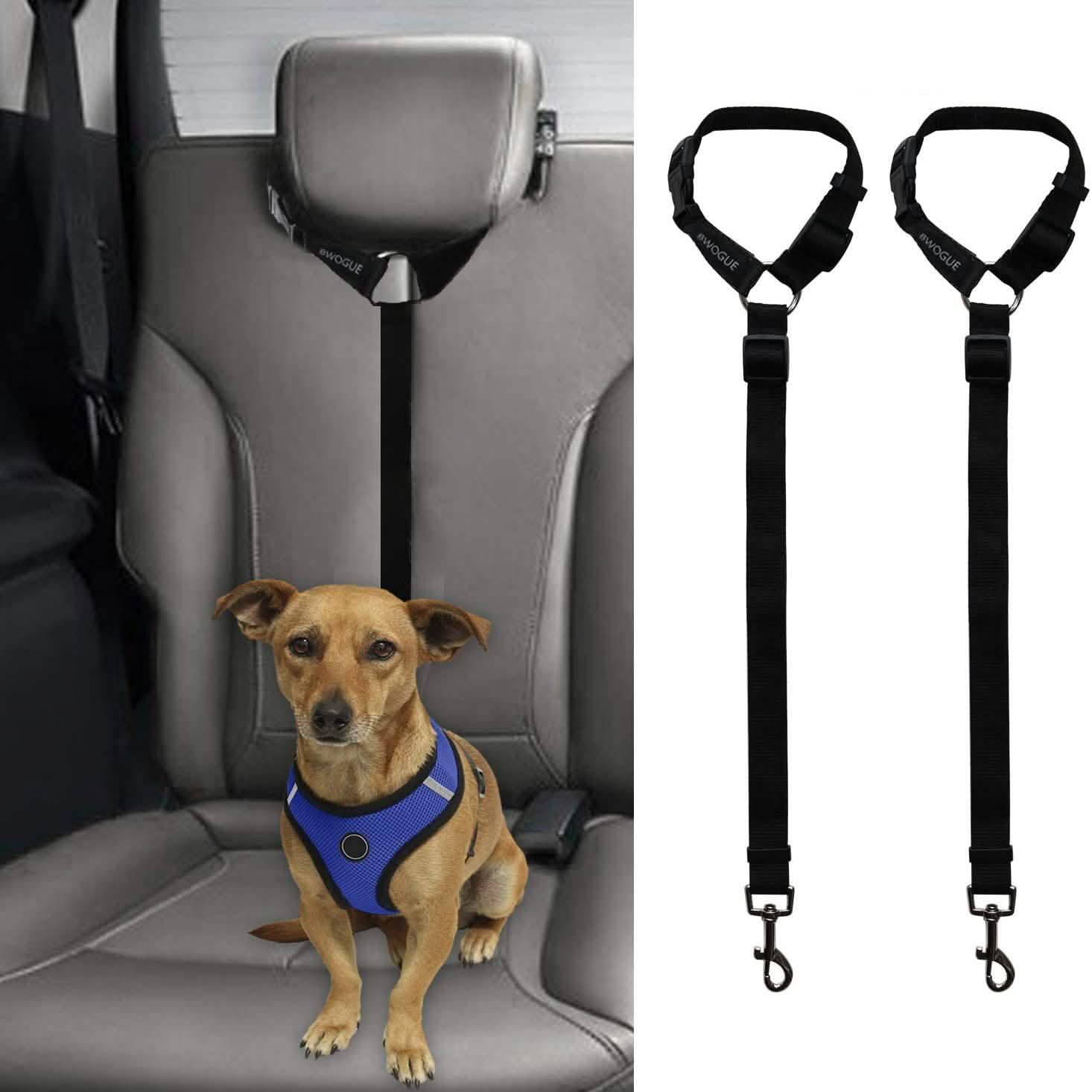 2-Pack: Bwogue Dog and Cat Safety Seat Belt