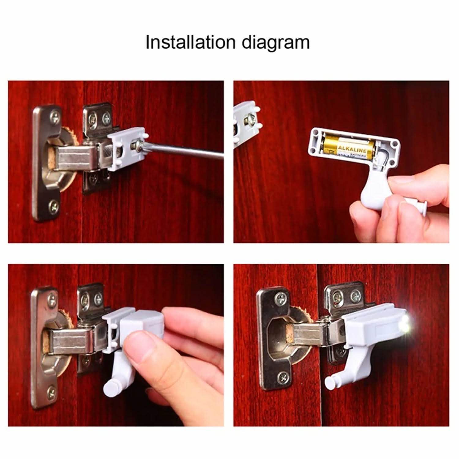2-Pack: Cabinet Hinge Light Induction