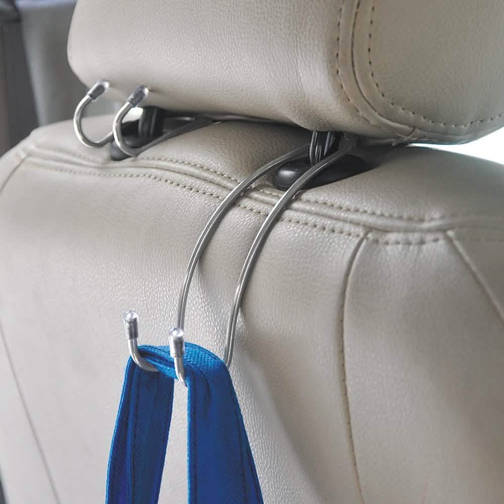 2-Pack: Car Seat Headrest Hook Hanger