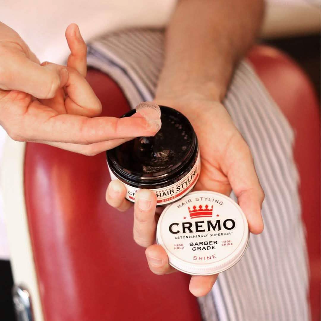 2-Pack: Cremo Premium Barber Grade Hair Styling Shine Pomade 4oz