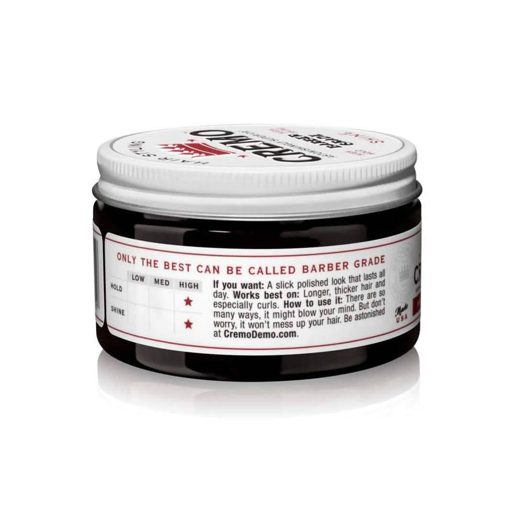 2-Pack: Cremo Premium Barber Grade Hair Styling Shine Pomade 4oz