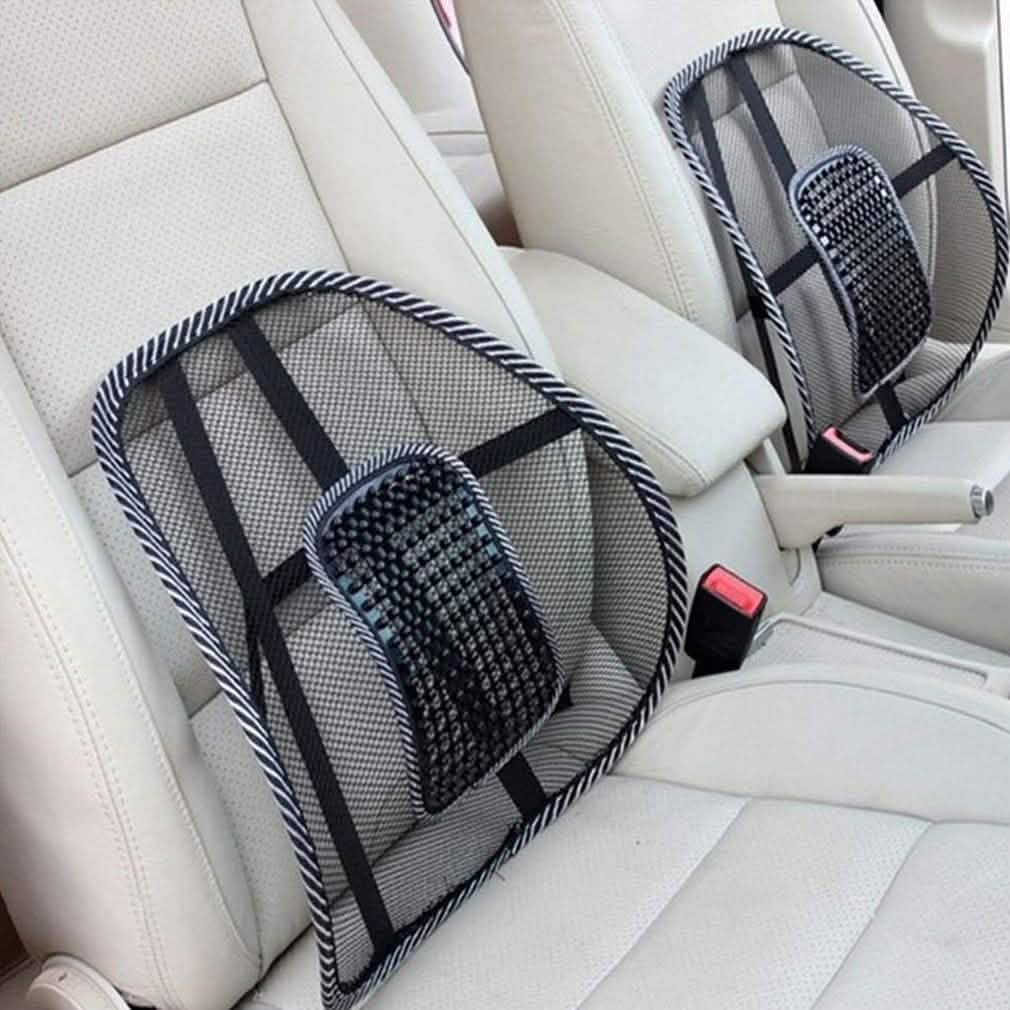 2-Pack: Curved Back-Massaging Lumbar Mesh Seat Supporter