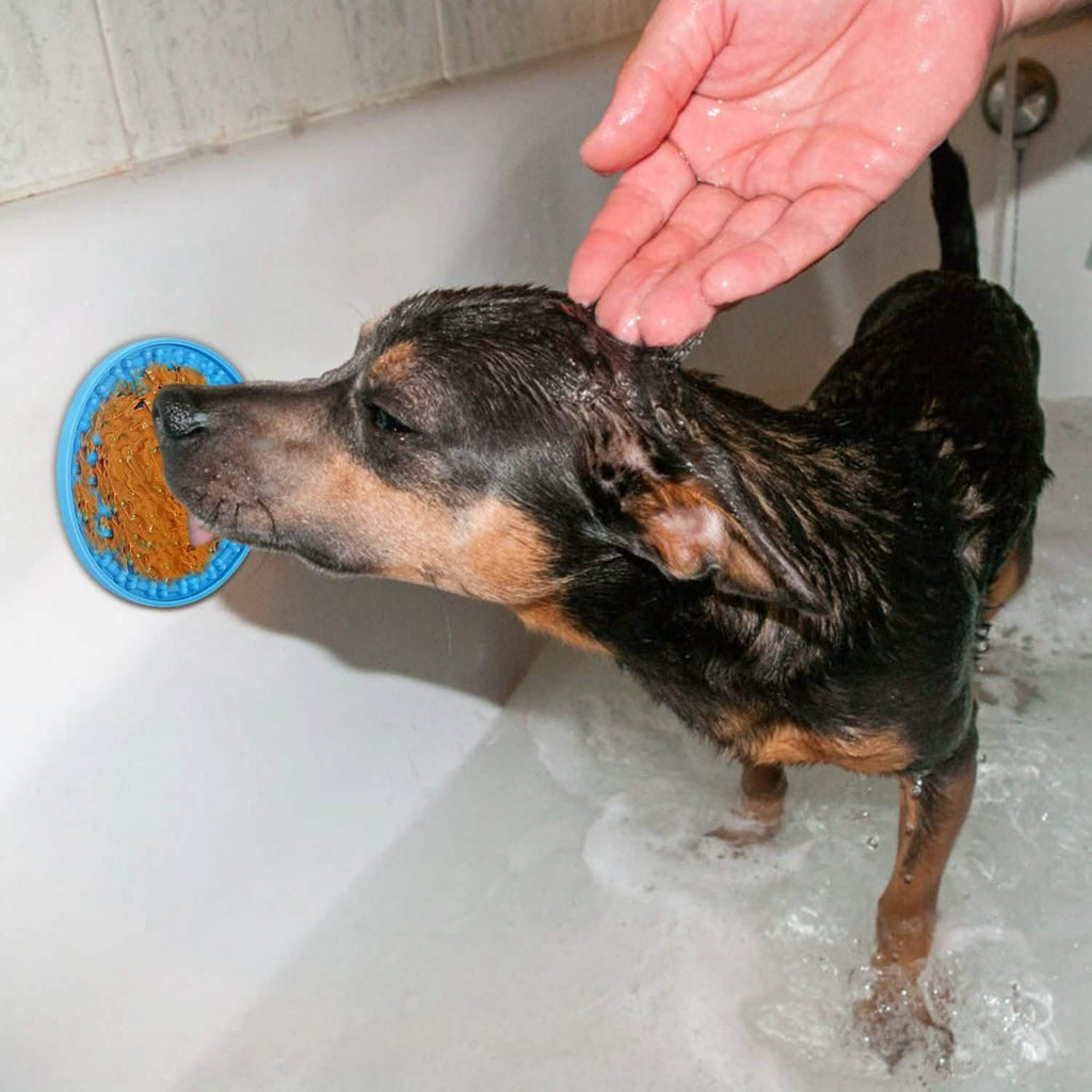 2-Pack: Dog Lick Pad Pet Shower Grooming Slow Feeder Distraction Mat