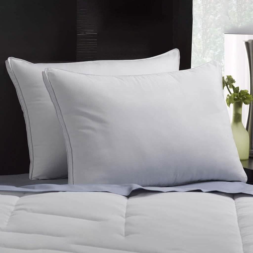 2-Pack: DownSupply Firm Gusseted Gel Fiber Pillows