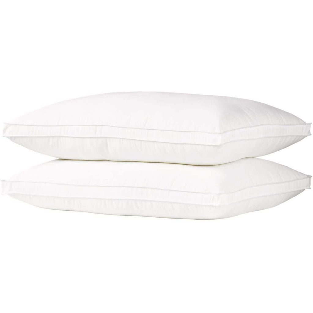 2-Pack: DownSupply Firm Gusseted Gel Fiber Pillows