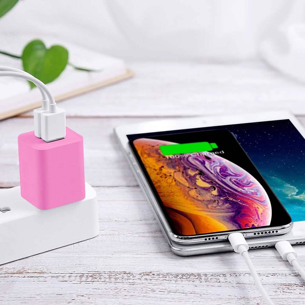 2-Pack: Dual Port USB Wall Charger