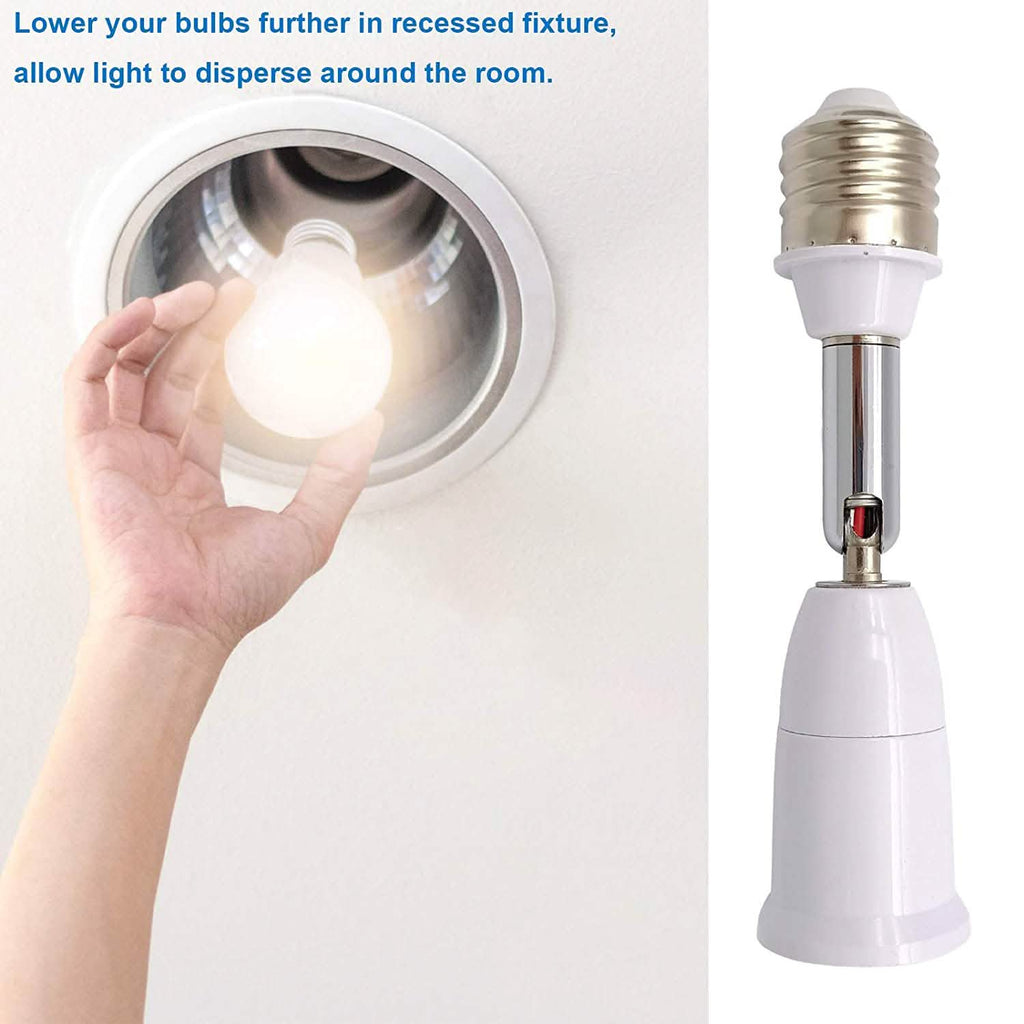 2-Pack: E26/E27 Lamp Holder Extender