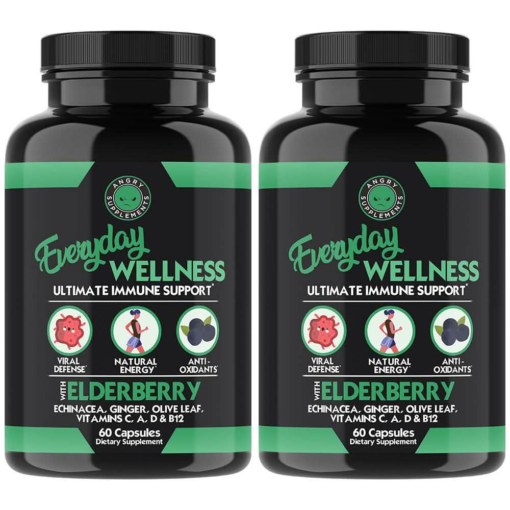 2-Pack: Everyday Wellness Immune Support with Elderberry and Vitamin C