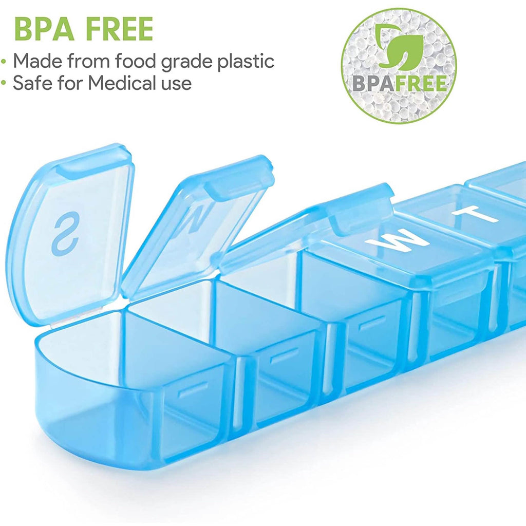 2-Pack: Extra Large Weekly Pill Organizer