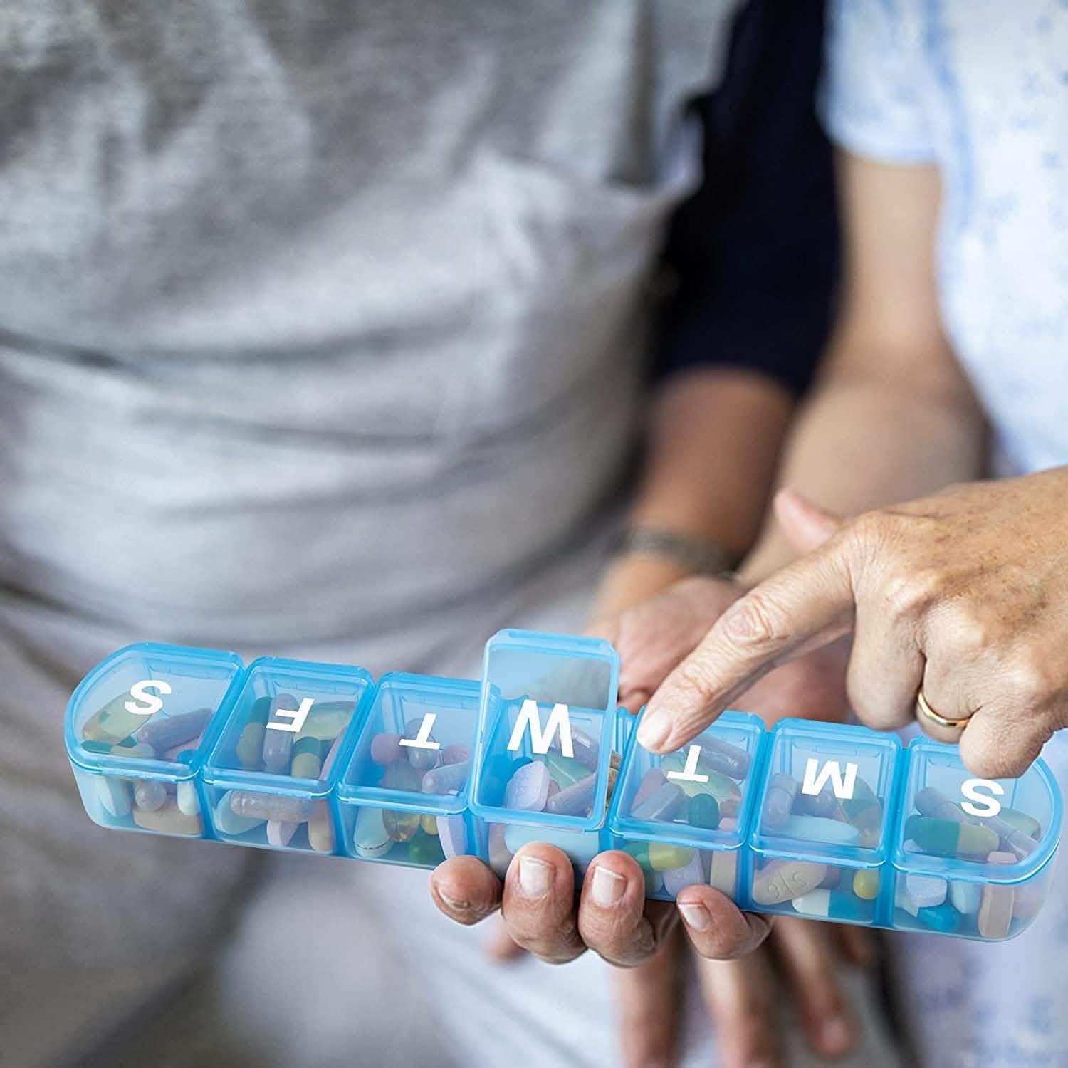2-Pack: Extra Large Weekly Pill Organizer