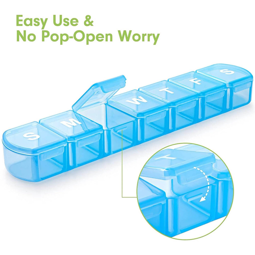 2-Pack: Extra Large Weekly Pill Organizer