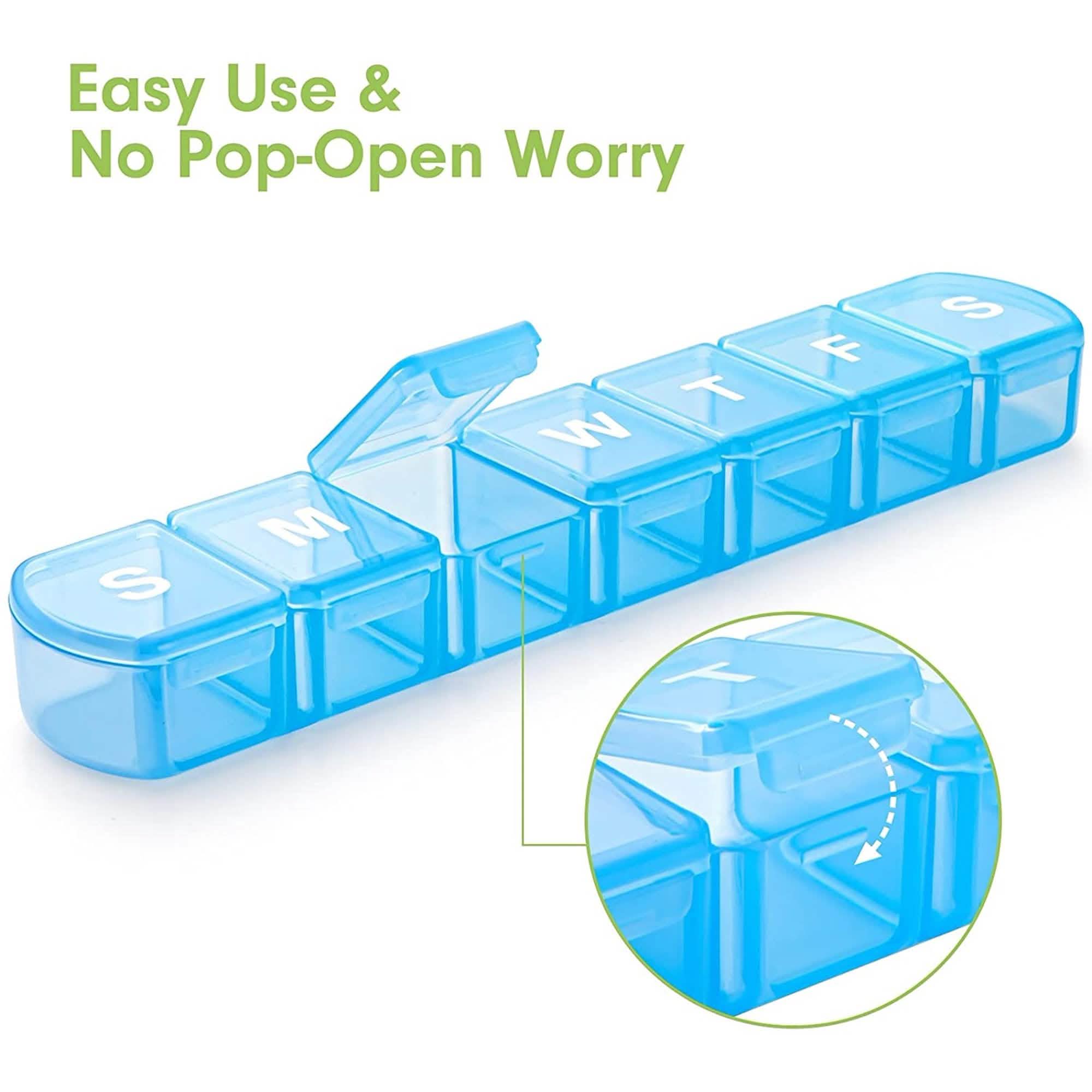 2-Pack: Extra Large Weekly Pill Organizer