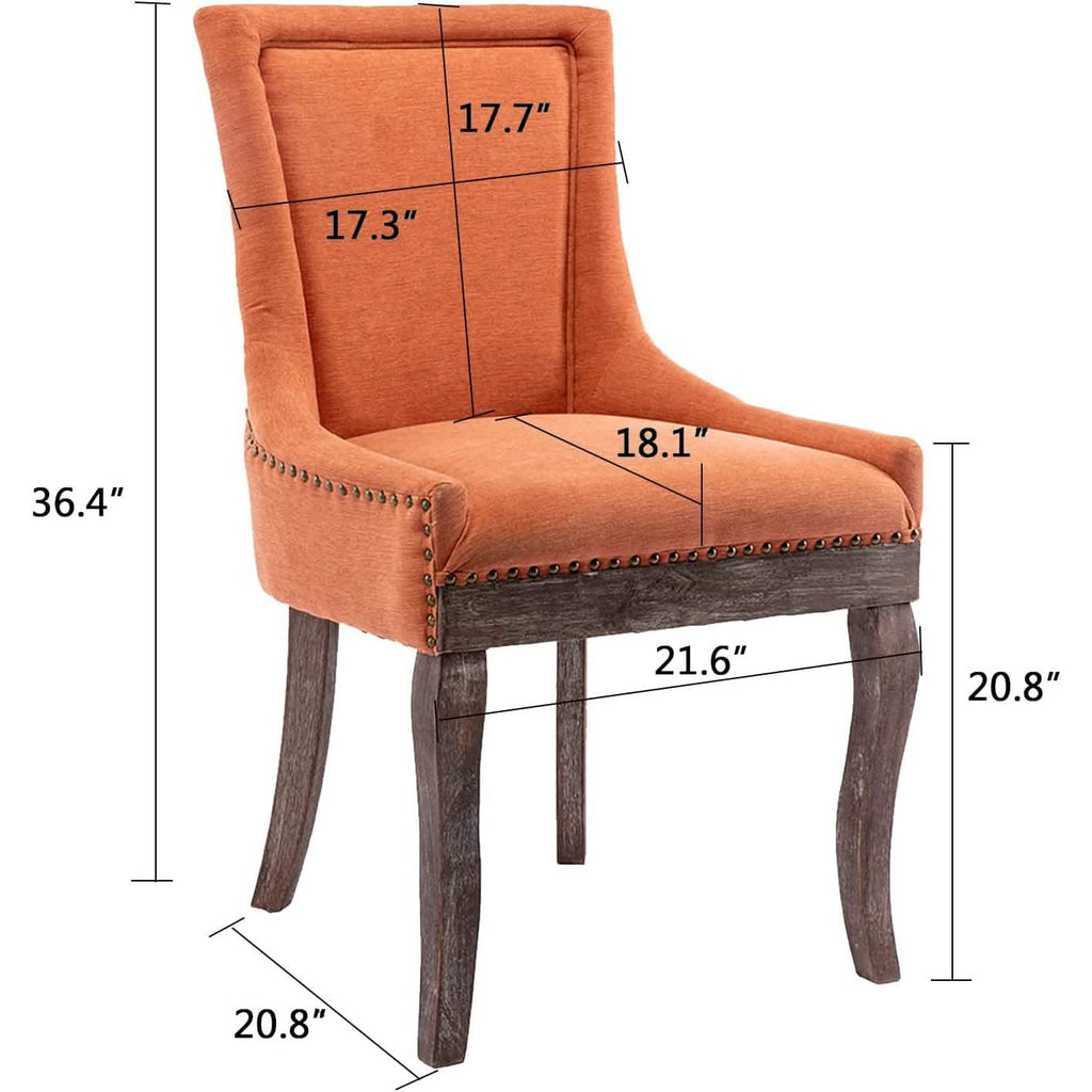 2-Pack: Fabric Upholstered Side Chairs Set