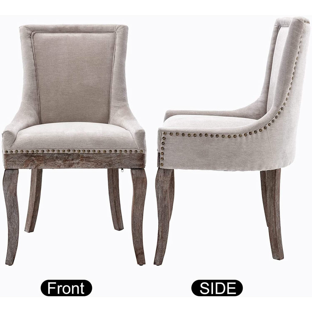 2-Pack: Fabric Upholstered Side Chairs Set