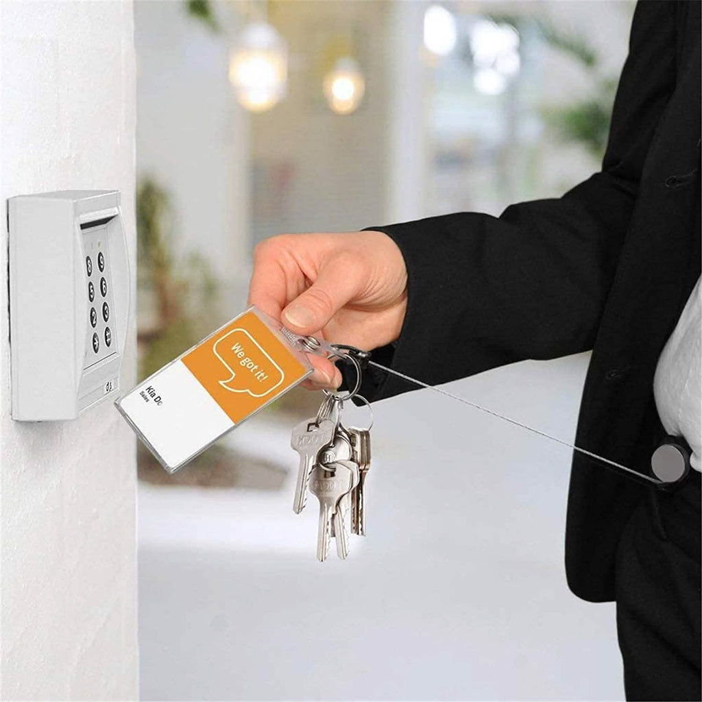 2-Pack: Heavy Duty Retractable Badge Holder Reel