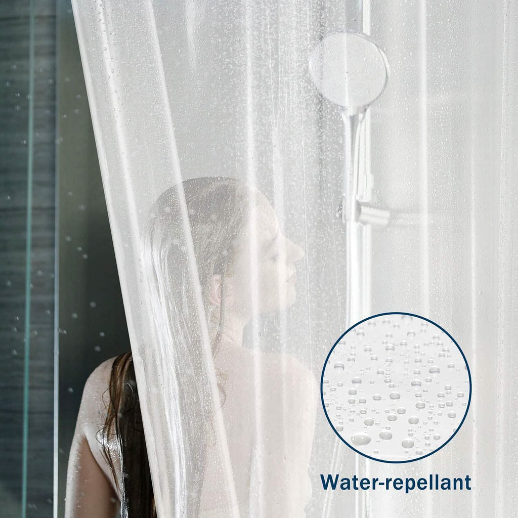 2-Pack: Hotel-Quality Heavy Shower Curtain Liner with Metal Grommets + Magnets