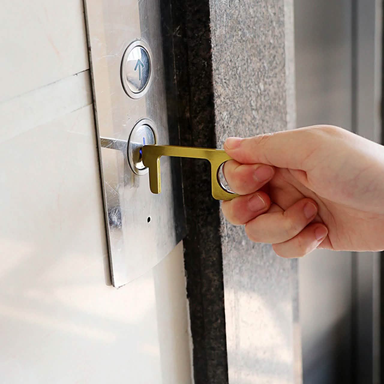 2-Pack: Portable Press Elevator Tool and Door Handle Key