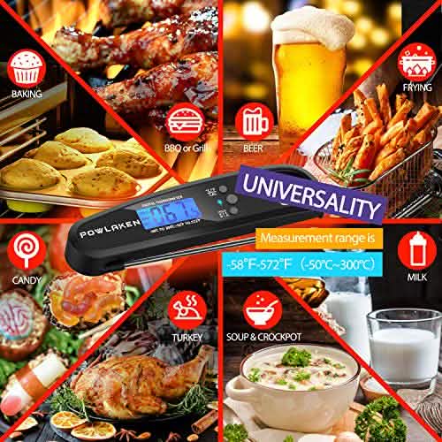2-Pack: Instant Read Meat Thermometer