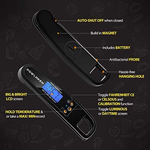 2-Pack: Instant Read Meat Thermometer