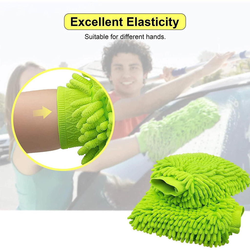 2-Pack: Large Size Microfiber Car Wash Mitt