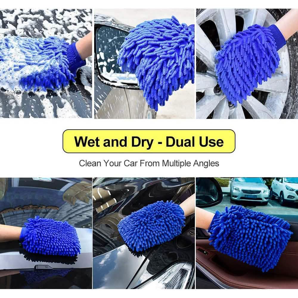 2-Pack: Large Size Microfiber Car Wash Mitt