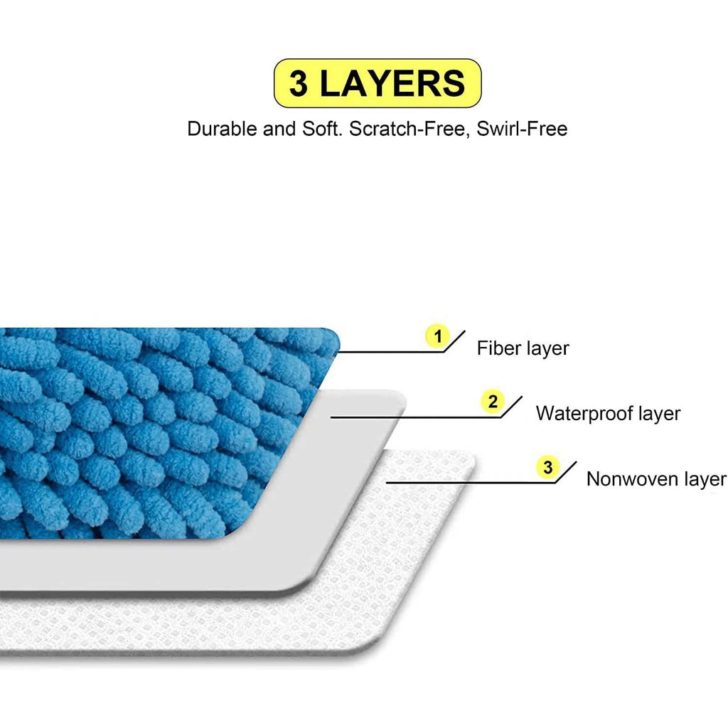 2-Pack: Large Size Microfiber Car Wash Mitt