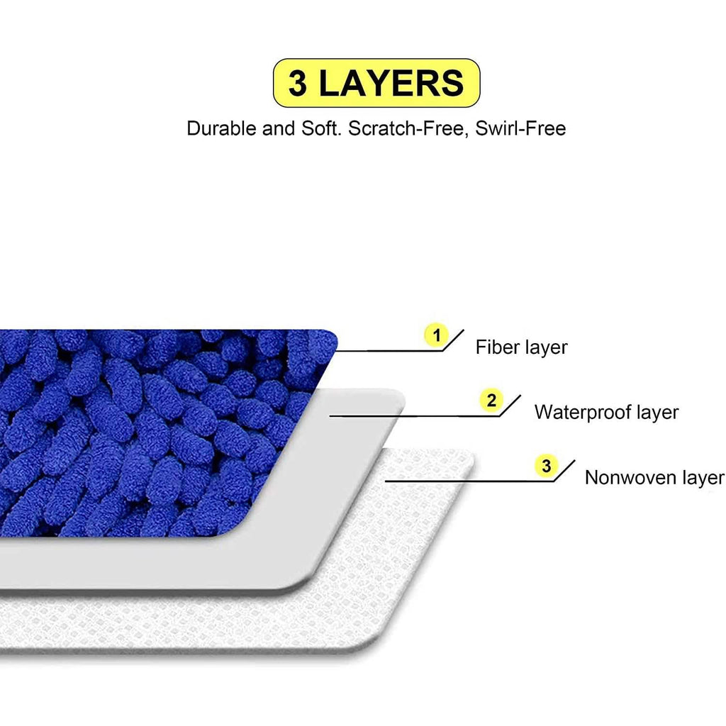 2-Pack: Large Size Microfiber Car Wash Mitt