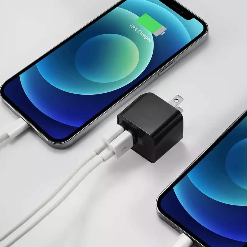 2-Pack: LAX Dual USB 2.4A Wall Charger - Ultra Compact