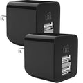 2-Pack: LAX Dual USB 2.4A Wall Charger - Ultra Compact