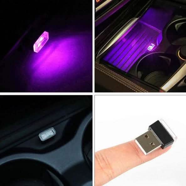 2-Pack: LED Mini Light Car Interior Wireless Atmosphere Light