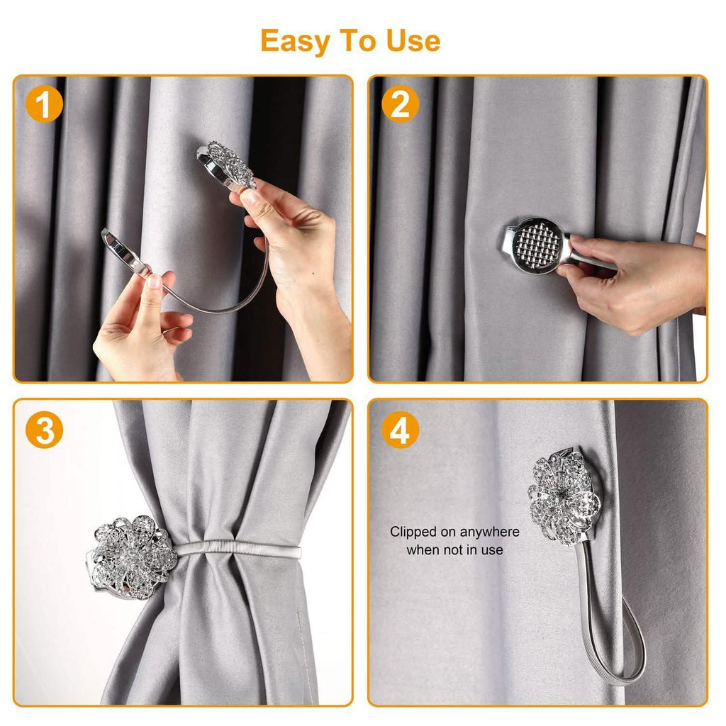 2-Pack: Magnetic Curtain Tiebacks