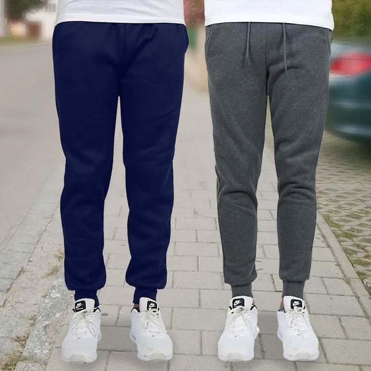 2-Pack: Men's Slim-Fit Fleece Jogger Sweatpants