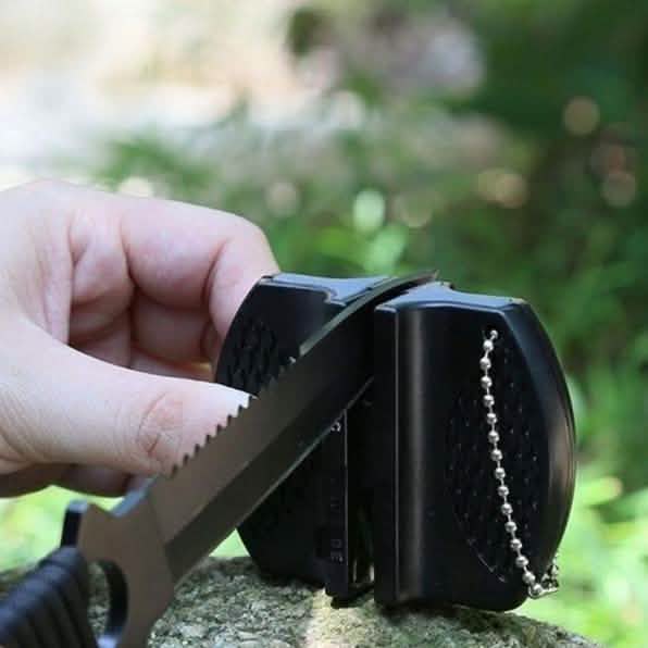 2-Pack: Mini Ceramic Rod Tungsten Steel Knife Sharpener Tool
