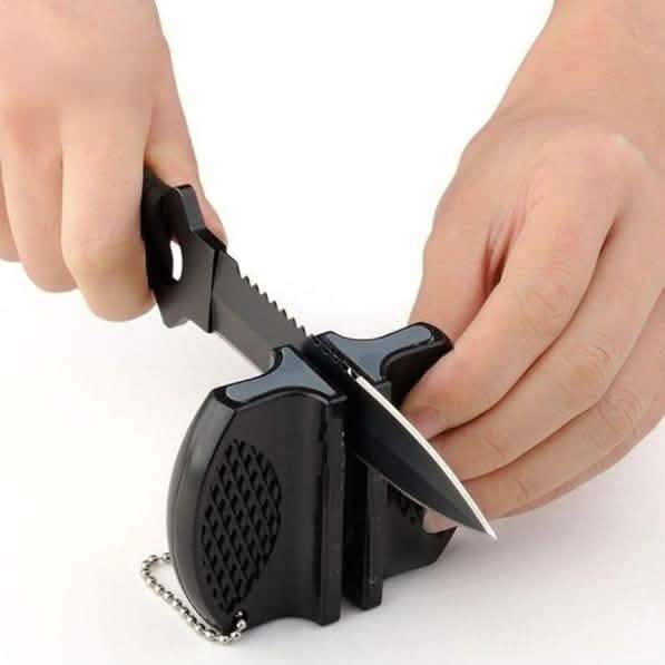 2-Pack: Mini Ceramic Rod Tungsten Steel Knife Sharpener Tool