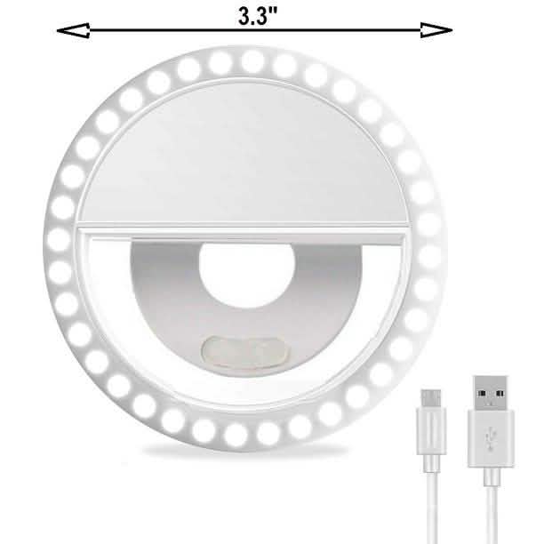 2-Pack: Mobile Ring Light Portable Selfie LED Light Ring Camera Flash