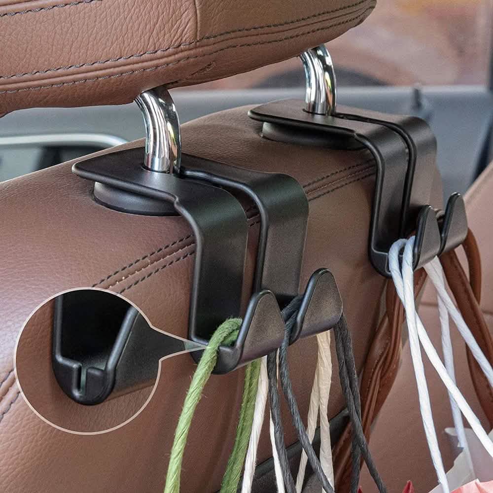 2 Pack: Multi-functional Vehicle Back Seat Hook