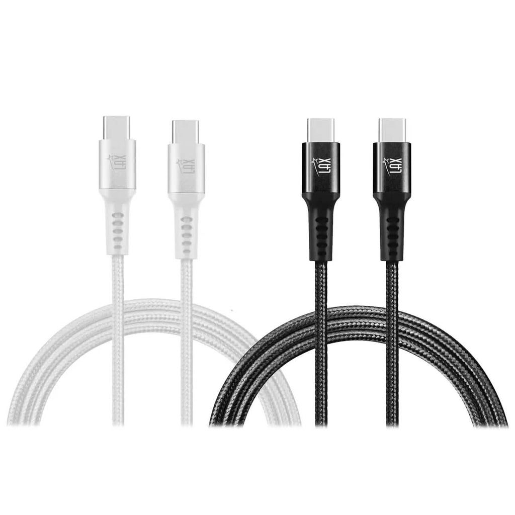 2-Pack: Nylon USB C to USB C Cable 6 Ft. 60W