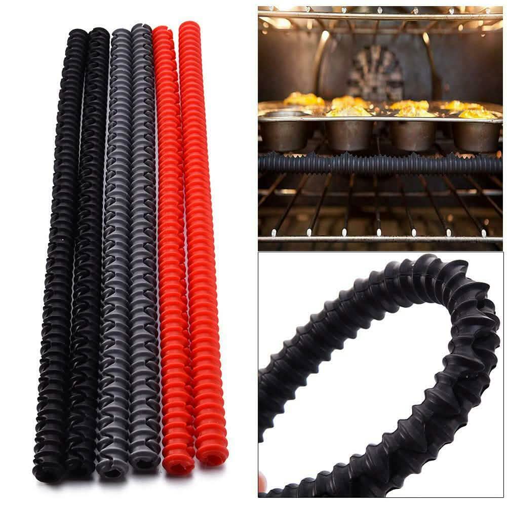 2-Pack: Oven Shelf Protection Heat Resistant Silicon Strips