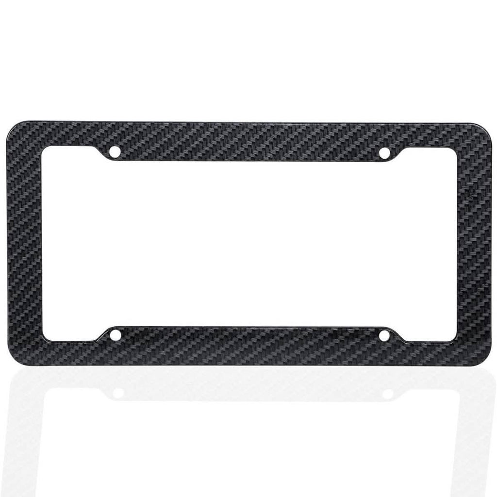 2-Pack: OxGord Carbon fiber License Plate Frame
